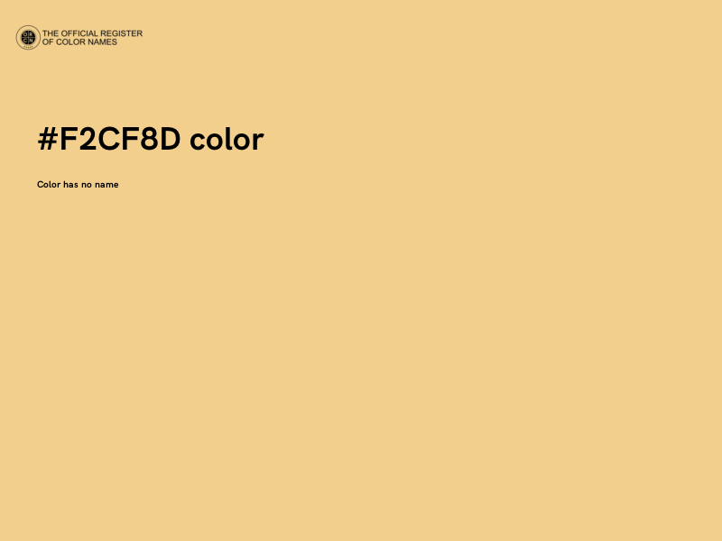 #F2CF8D color image