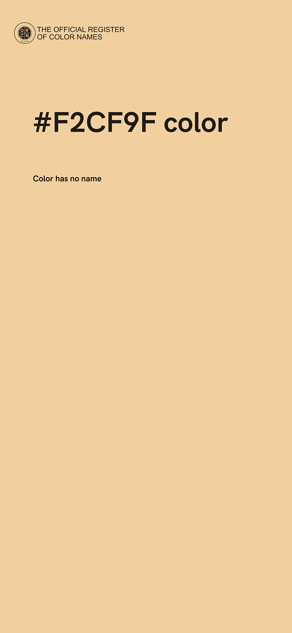 #F2CF9F color image