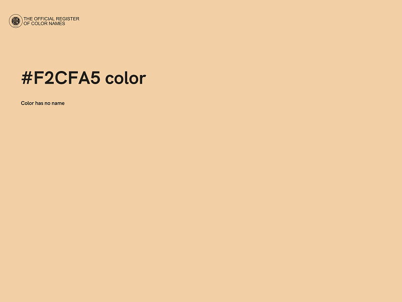 #F2CFA5 color image