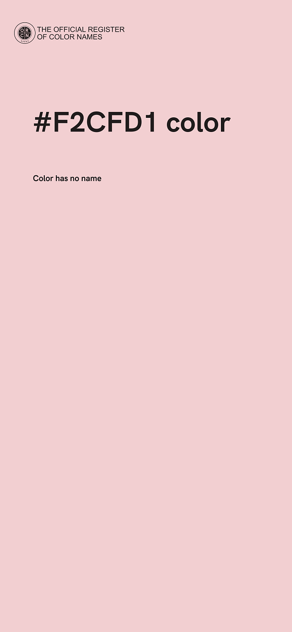 #F2CFD1 color image