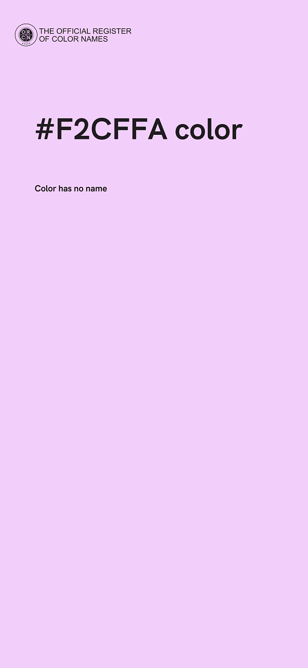 #F2CFFA color image