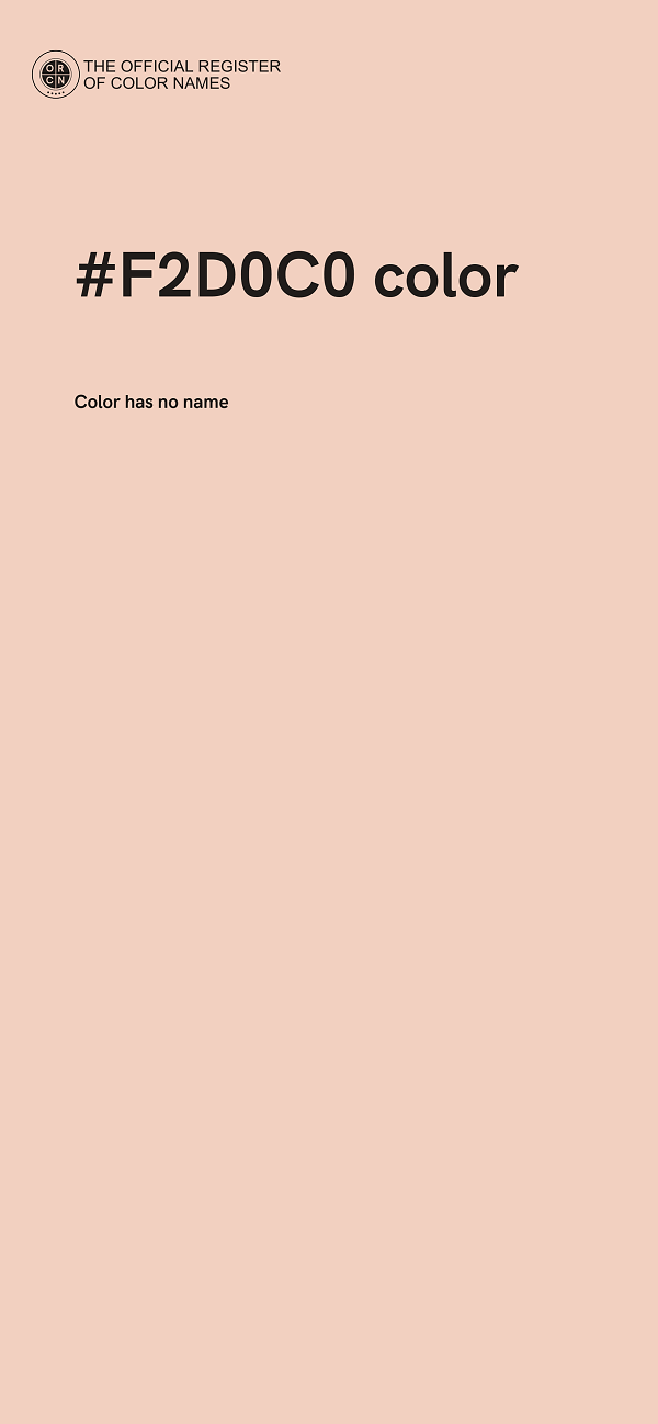#F2D0C0 color image