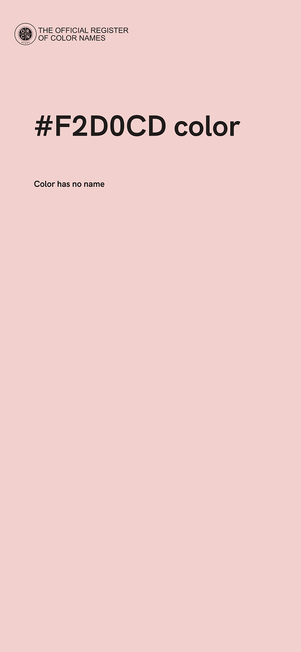 #F2D0CD color image