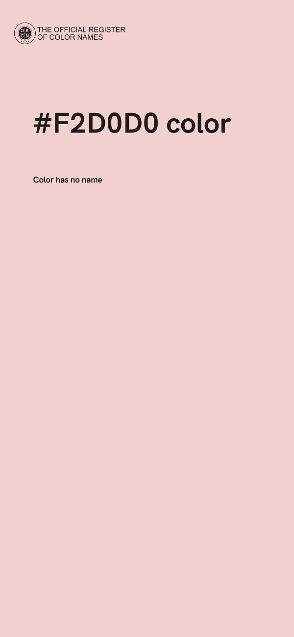 #F2D0D0 color image