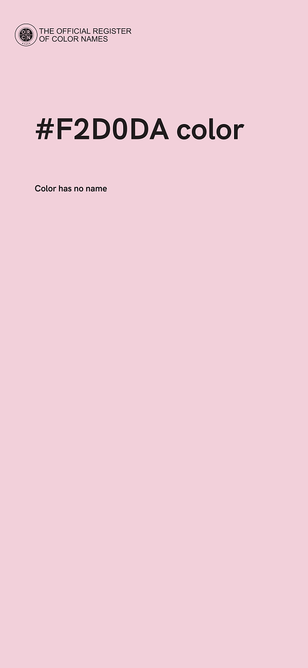 #F2D0DA color image