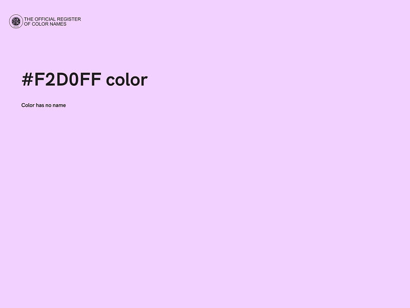 #F2D0FF color image