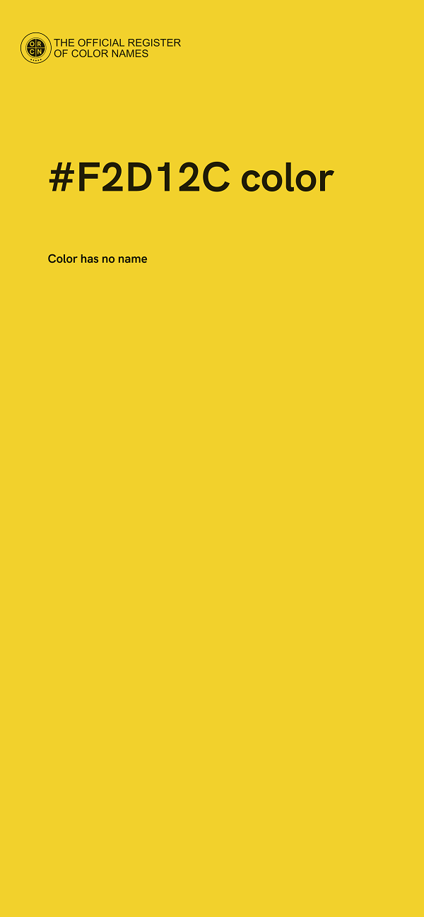 #F2D12C color image