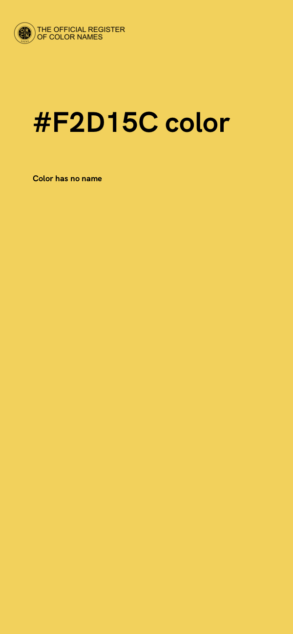 #F2D15C color image