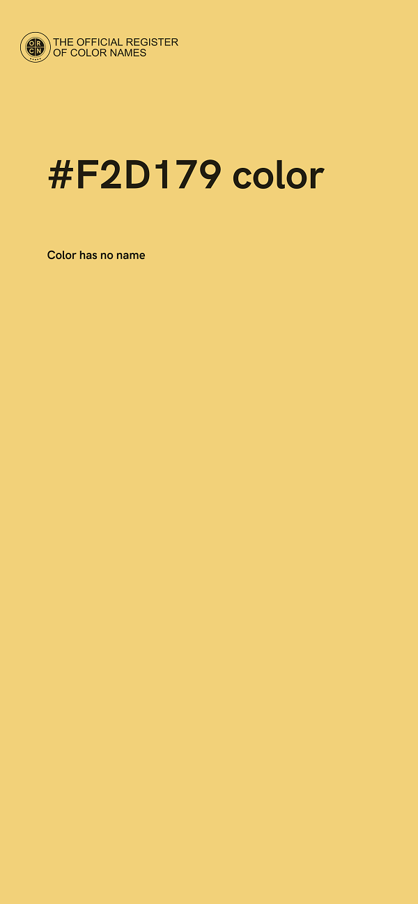 #F2D179 color image