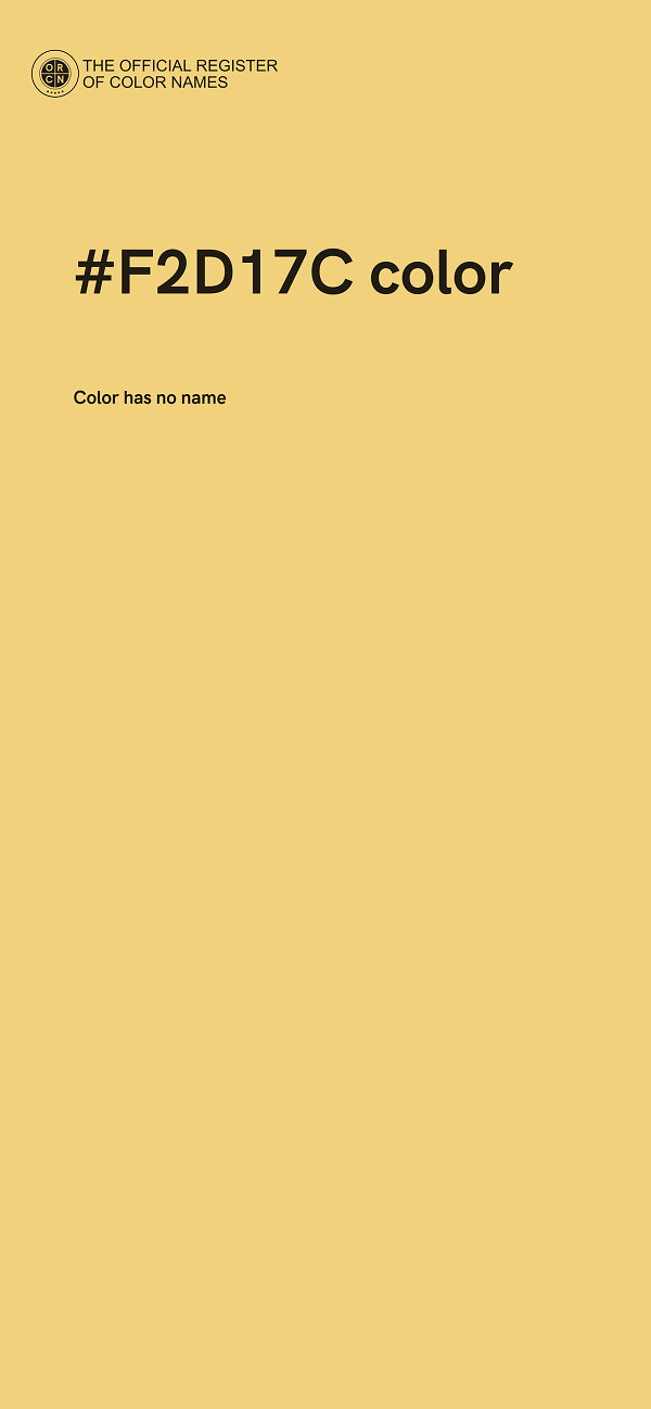 #F2D17C color image