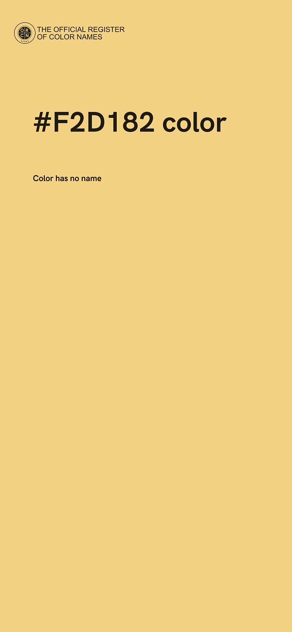 #F2D182 color image