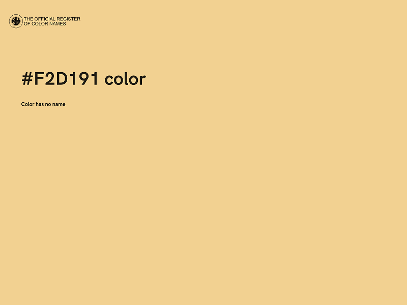 #F2D191 color image