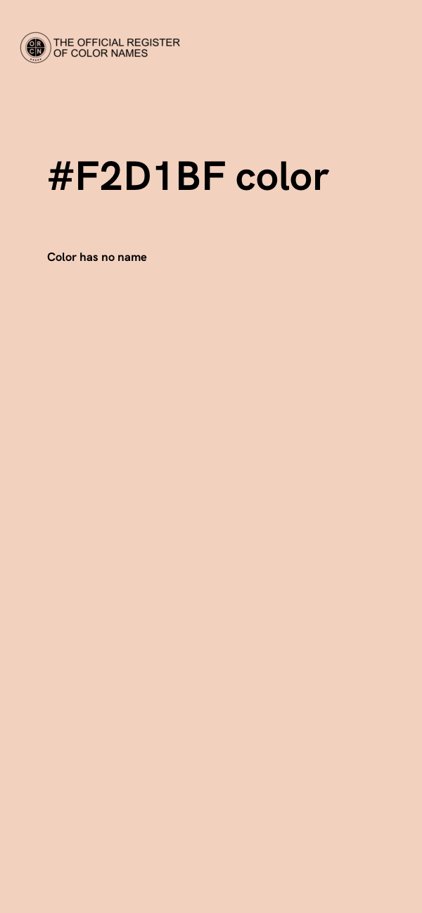 #F2D1BF color image