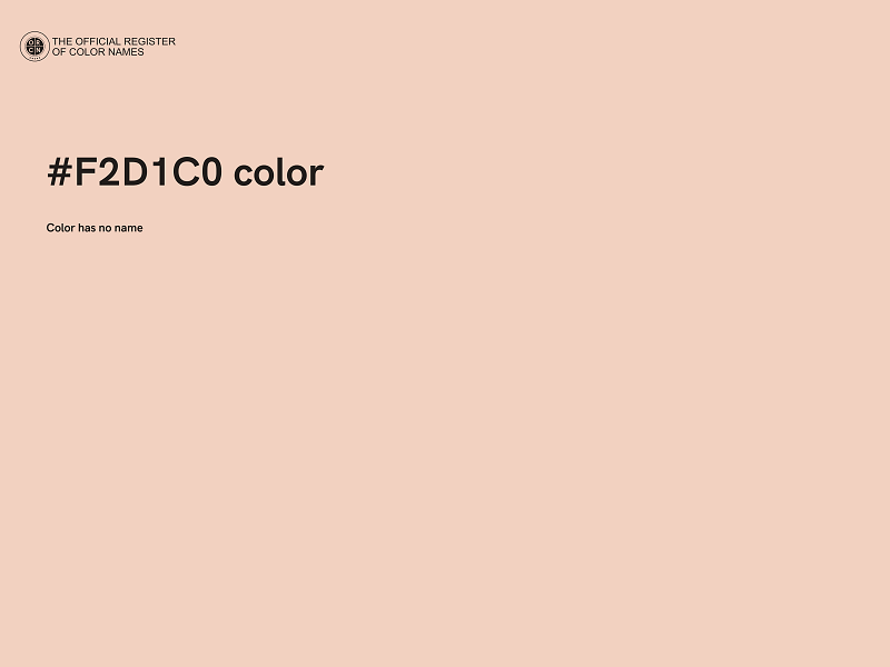 #F2D1C0 color image
