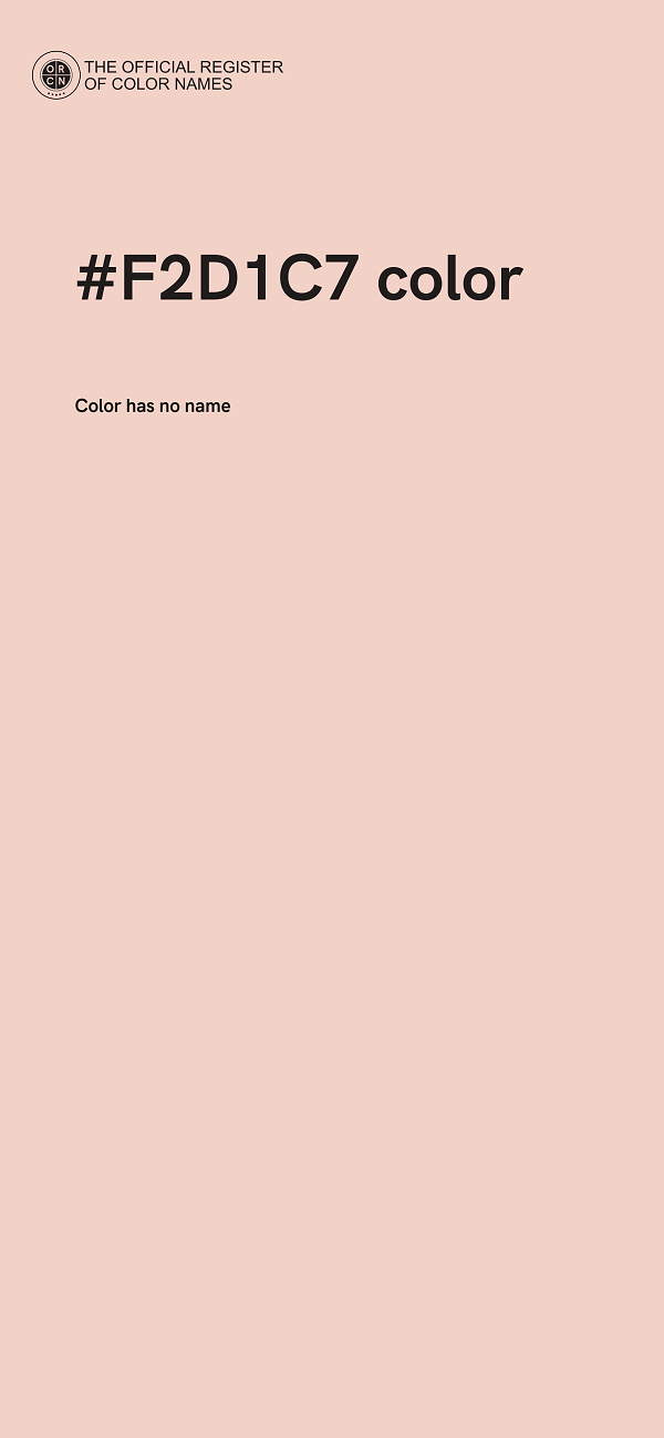 #F2D1C7 color image