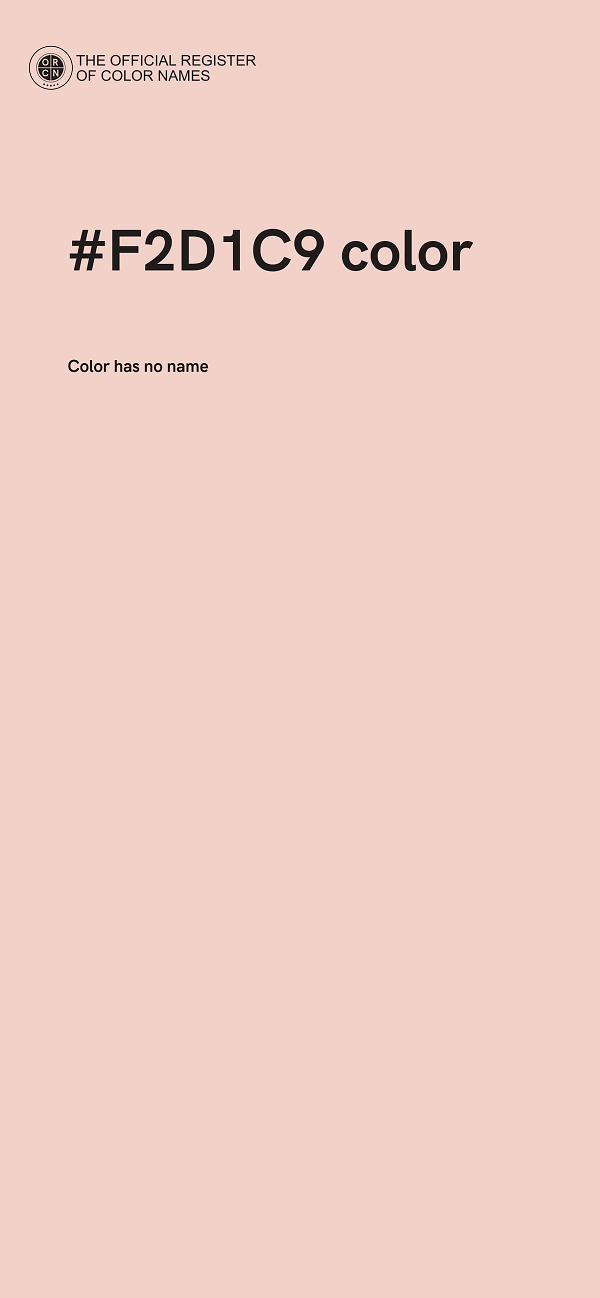 #F2D1C9 color image