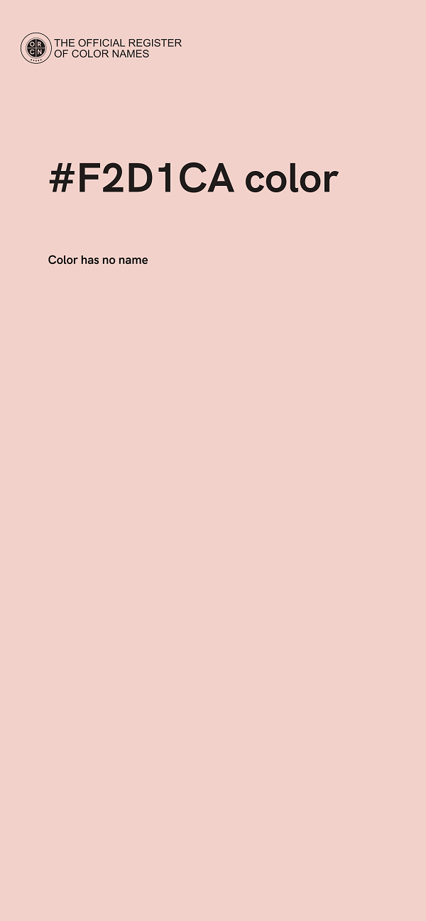 #F2D1CA color image