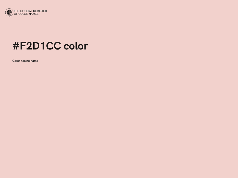 #F2D1CC color image