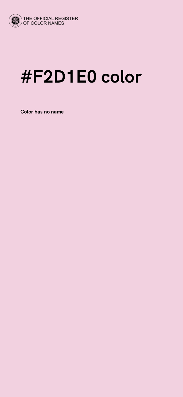 #F2D1E0 color image