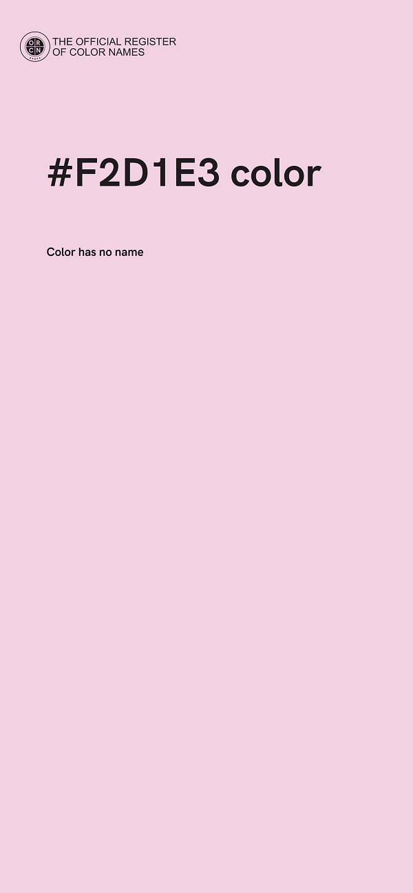 #F2D1E3 color image