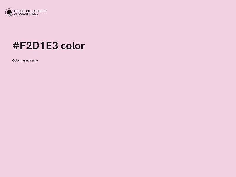 #F2D1E3 color image