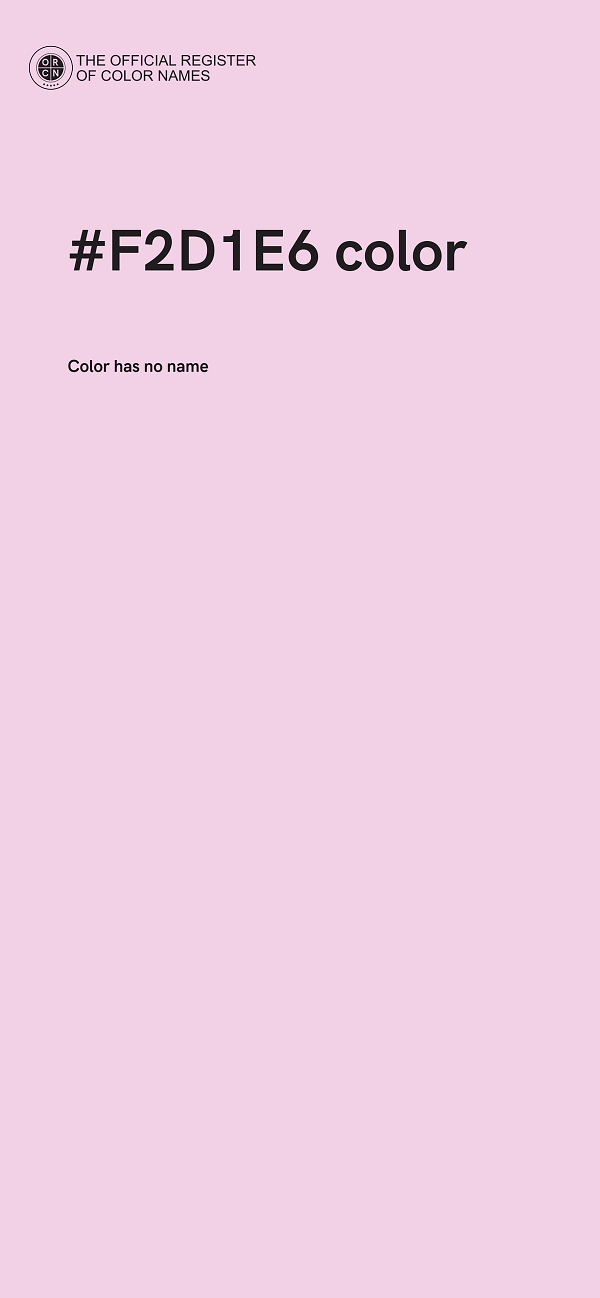 #F2D1E6 color image