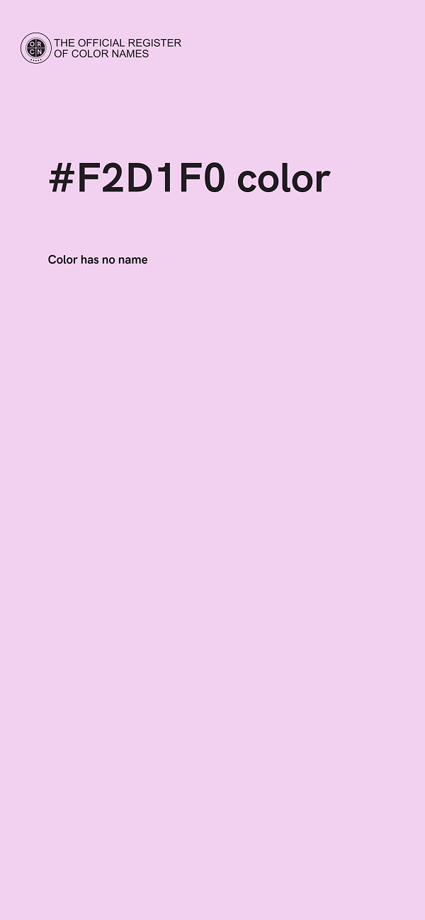 #F2D1F0 color image