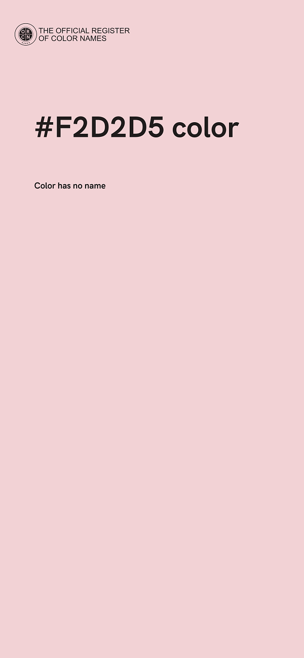 #F2D2D5 color image