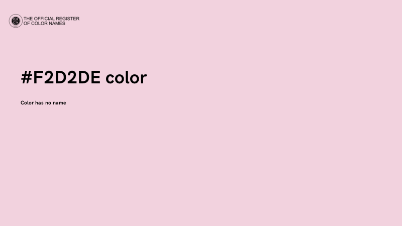 #F2D2DE color image