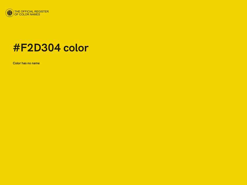 #F2D304 color image