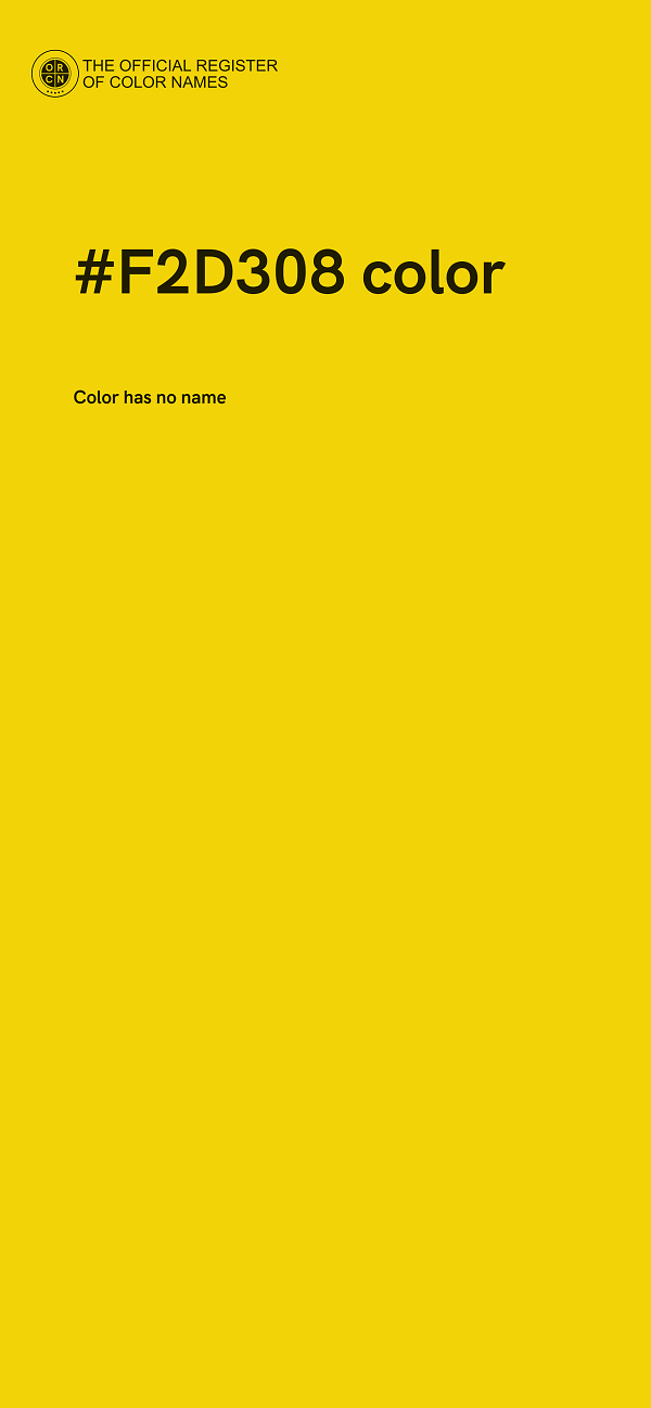 #F2D308 color image