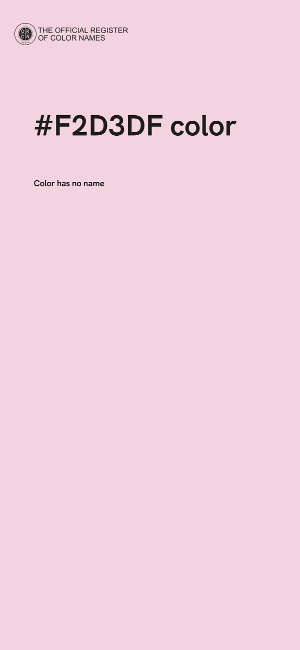 #F2D3DF color image