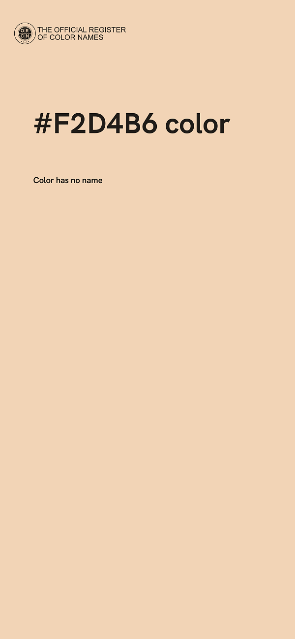 #F2D4B6 color image
