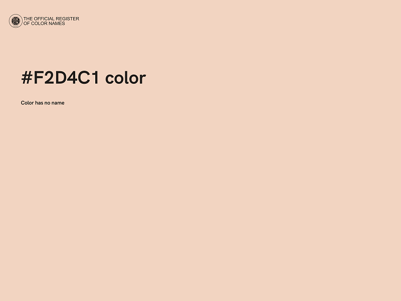 #F2D4C1 color image