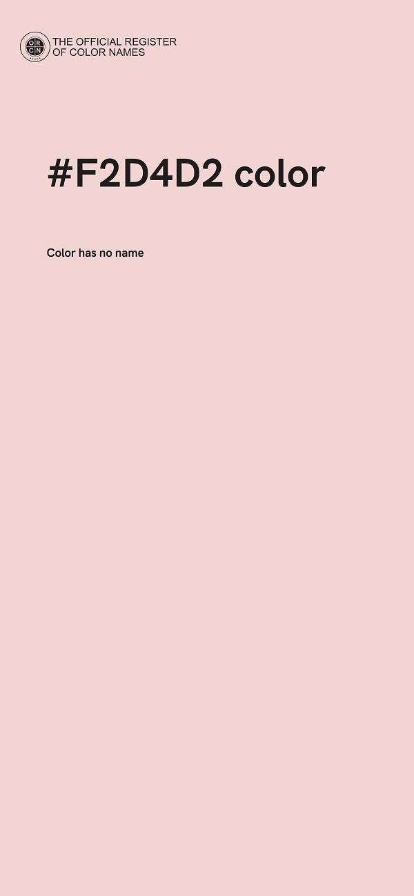 #F2D4D2 color image