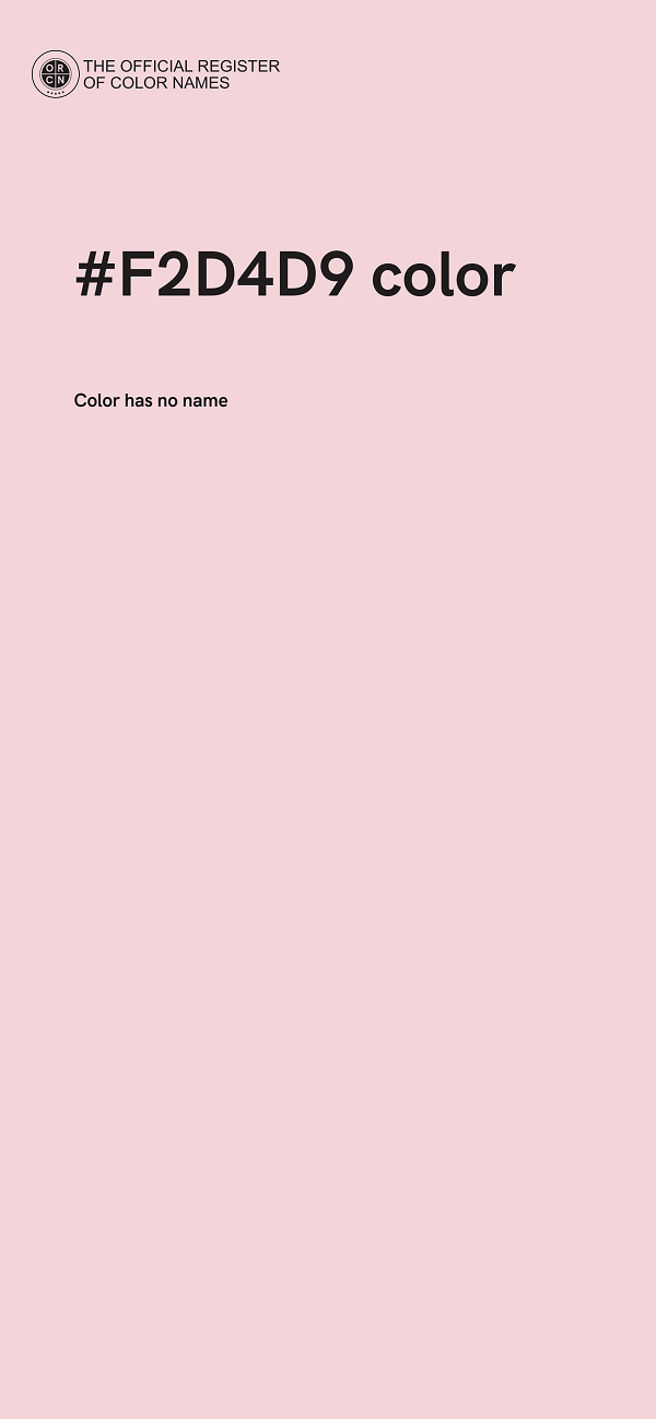 #F2D4D9 color image