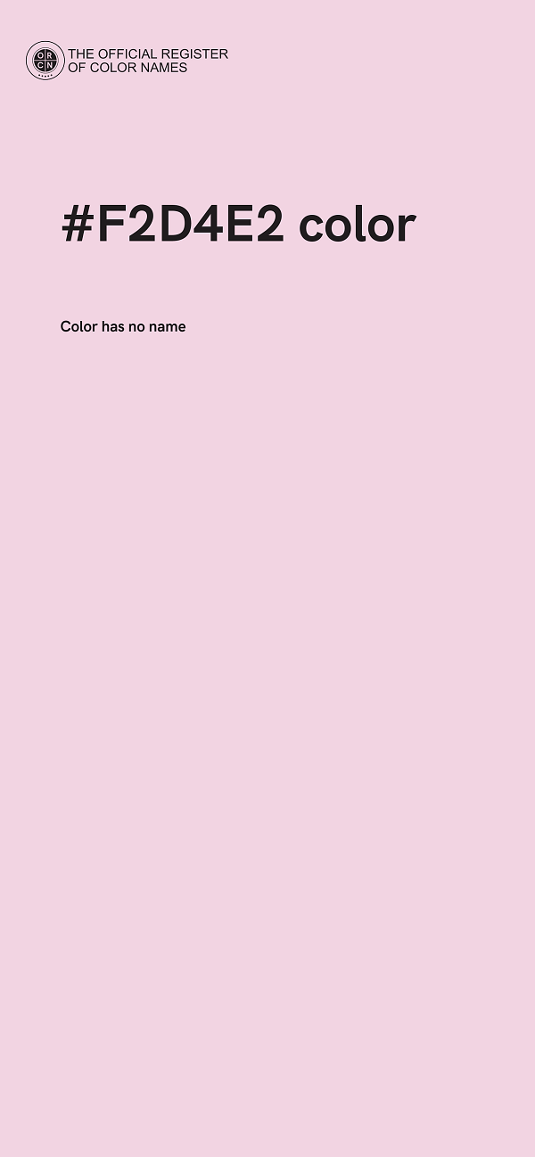 #F2D4E2 color image