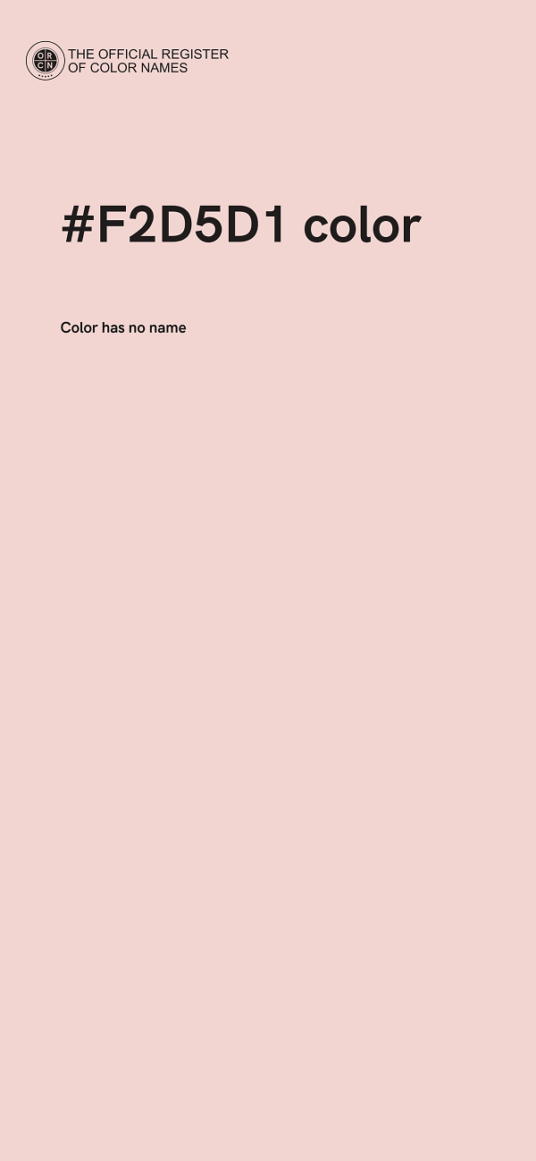 #F2D5D1 color image