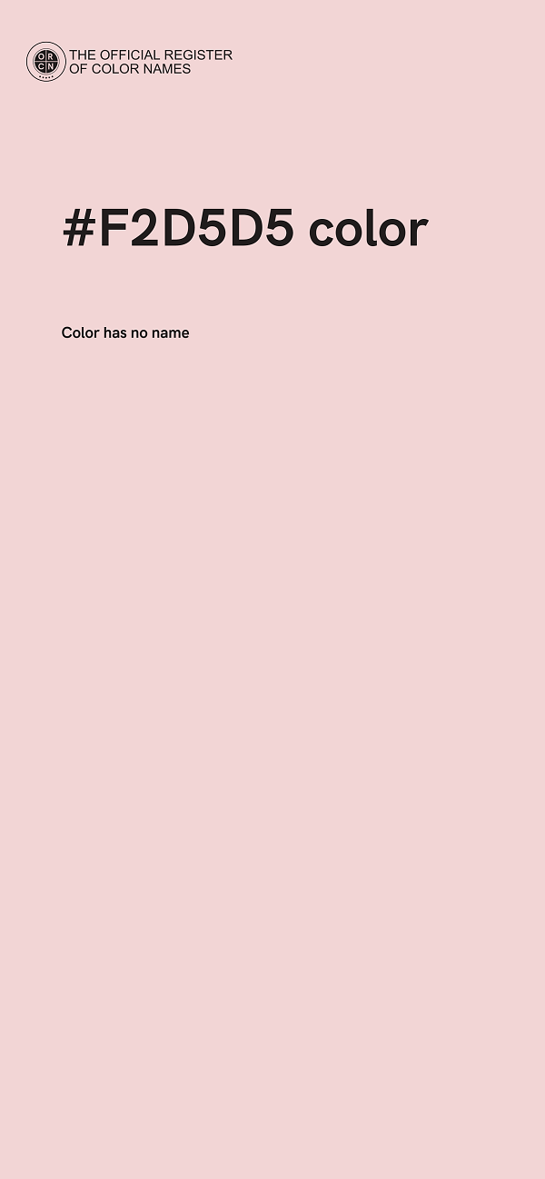 #F2D5D5 color image