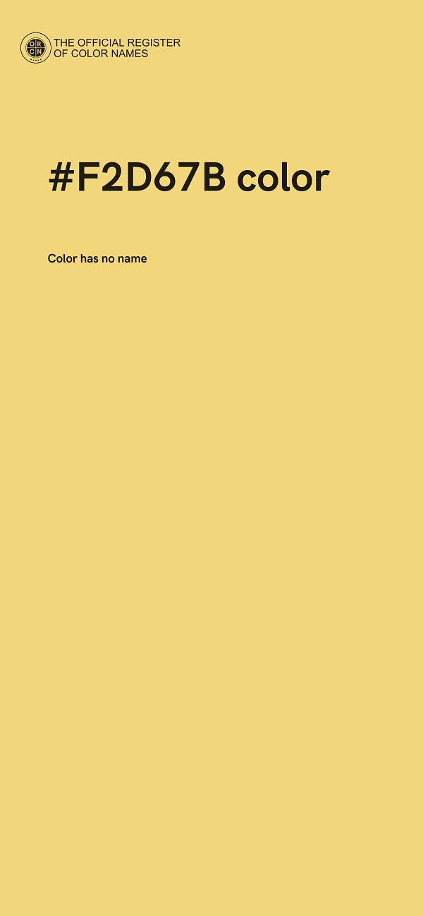 #F2D67B color image