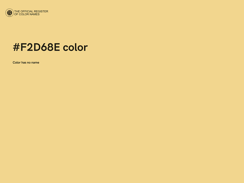 #F2D68E color image