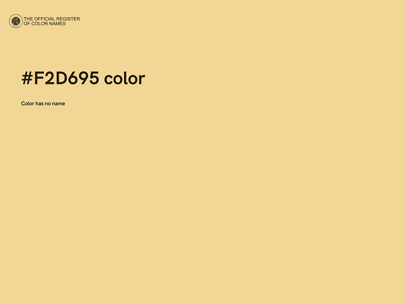 #F2D695 color image