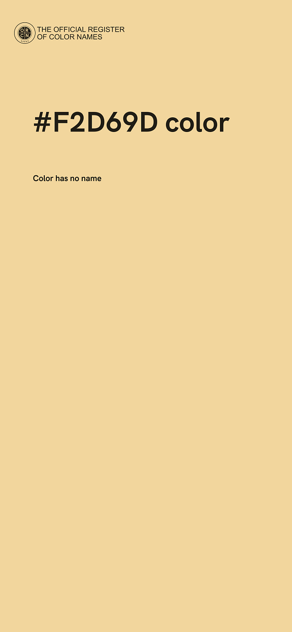 #F2D69D color image