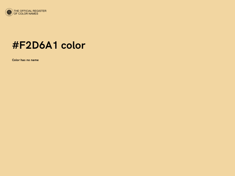 #F2D6A1 color image