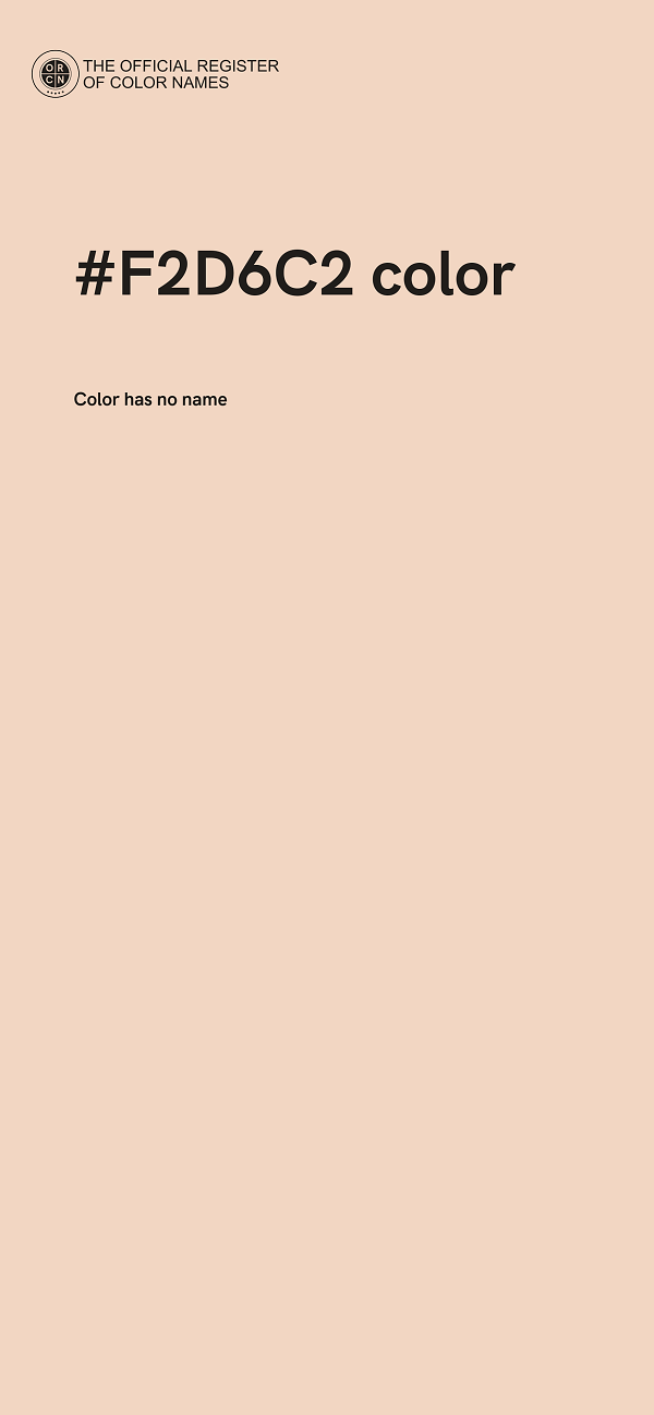 #F2D6C2 color image