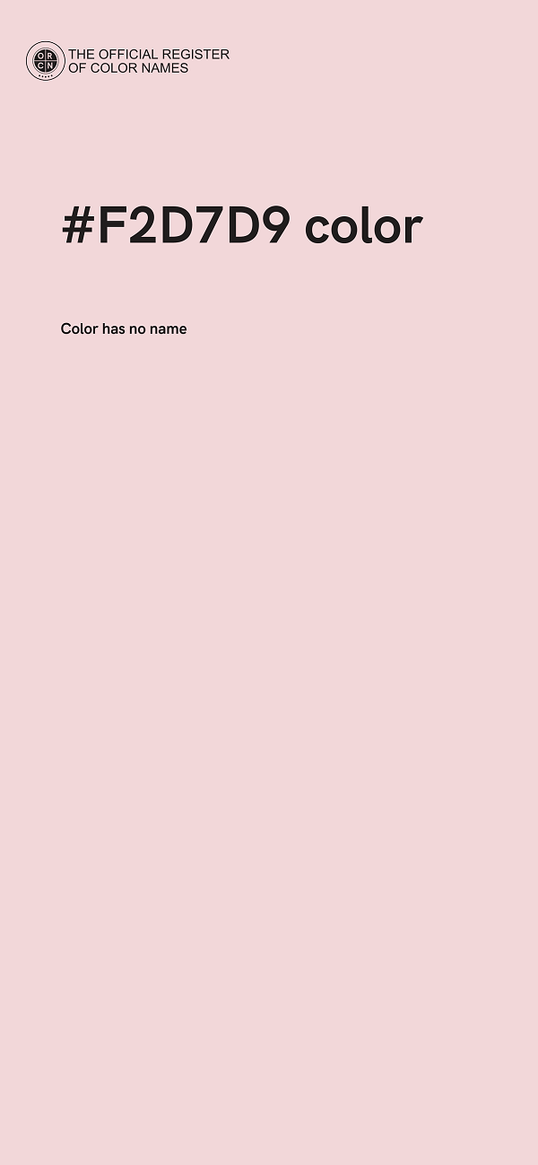 #F2D7D9 color image