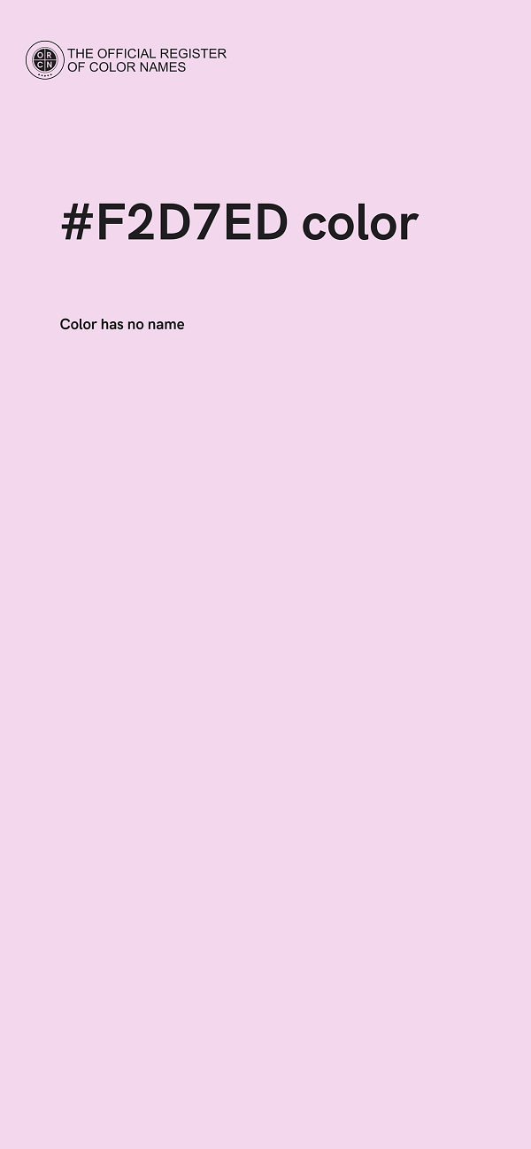 #F2D7ED color image