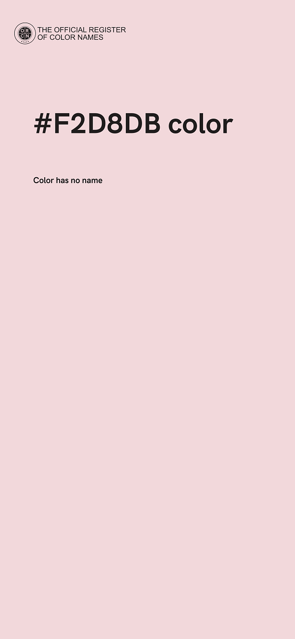 #F2D8DB color image