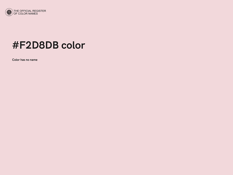 #F2D8DB color image