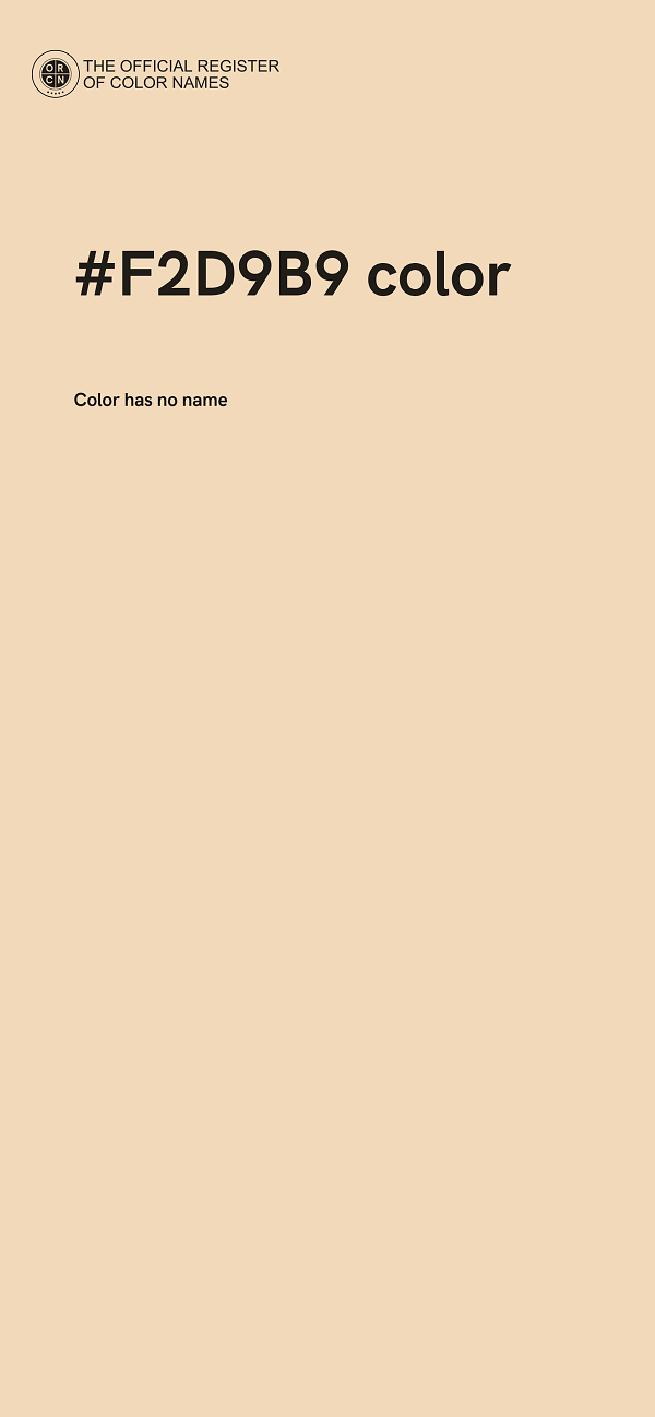 #F2D9B9 color image